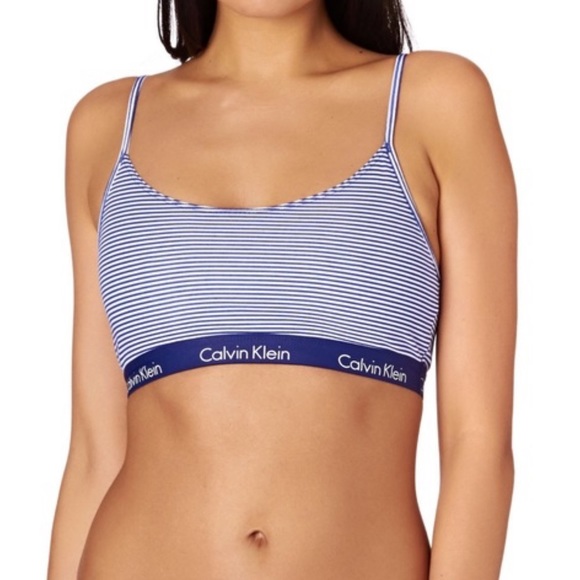 calvin klein striped bralette